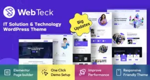 Webteck – IT Solution and Technology WordPress Theme