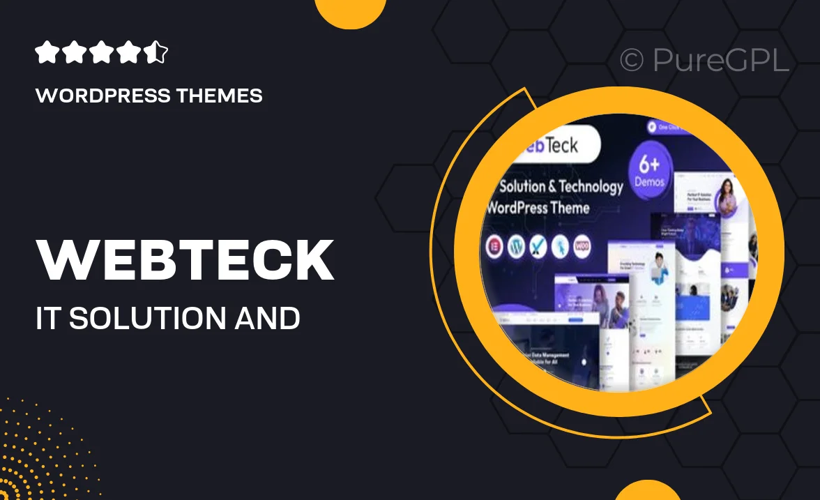 Webteck – IT Solution and Technology WordPress Theme