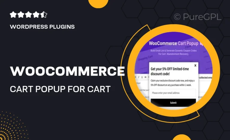 woocommerce cart popup for cart abandonment recovery