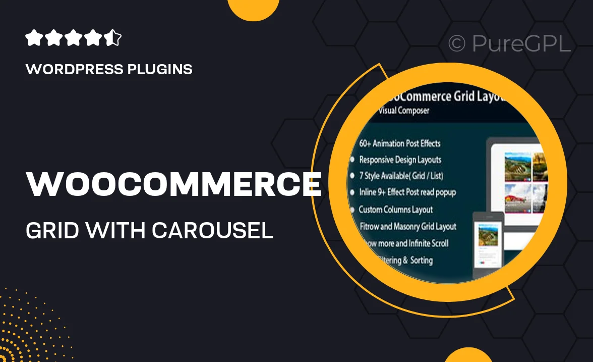 Woocommerce Grid with Carousel – Visual Composer