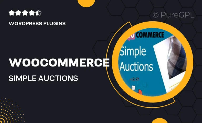 woocommerce simple auctions wordpress auctions