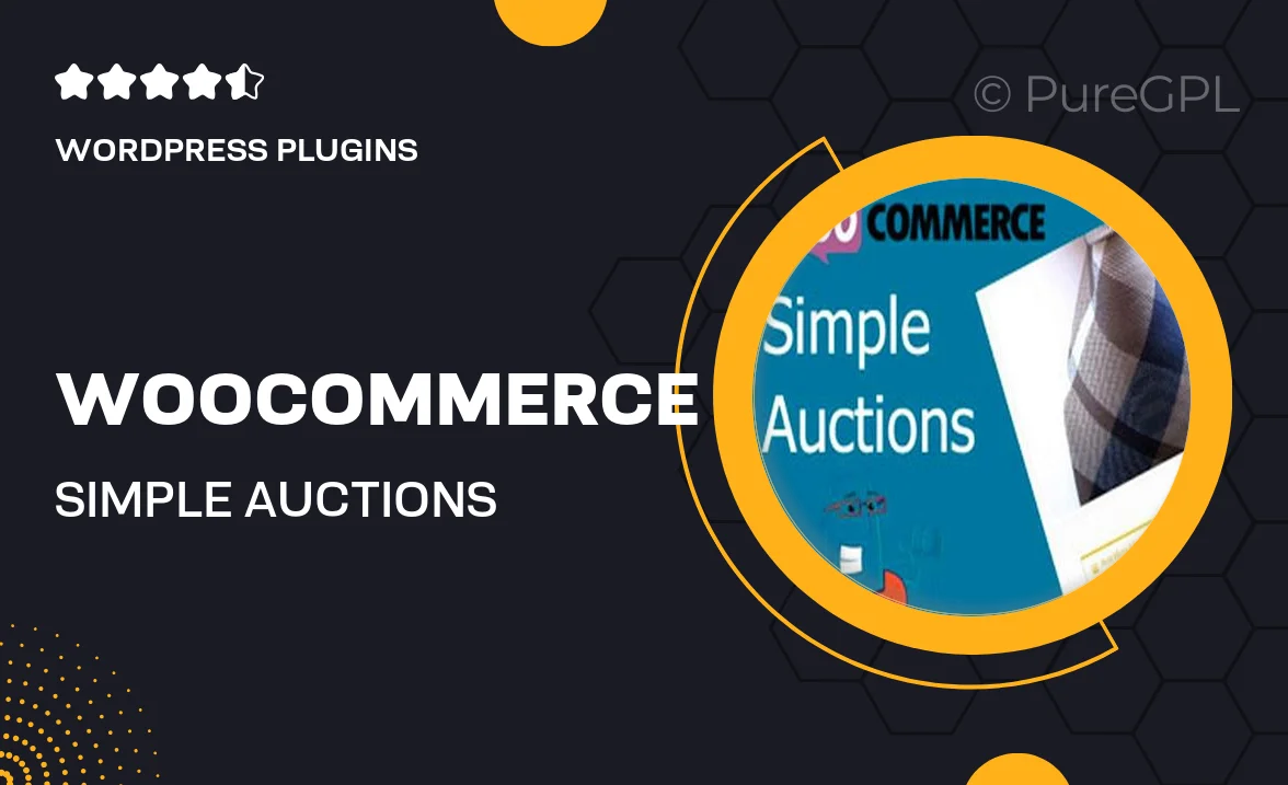 WooCommerce Simple Auctions – WordPress Auctions