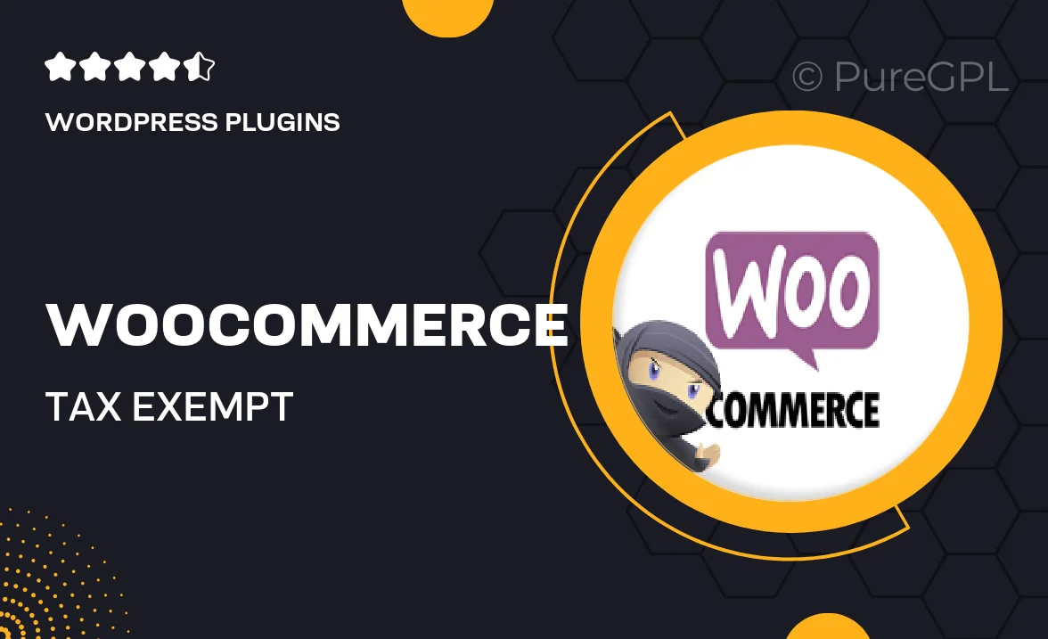 Woocommerce | Tax Exempt