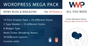 WordPress Mega Pack for WPBakery – News, Blog and Magazine – All you need