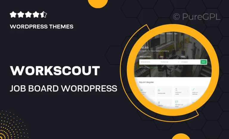 workscout job board wordpress theme