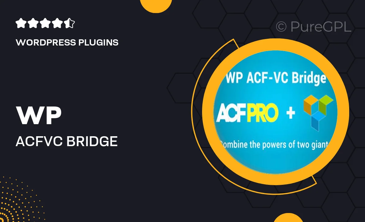WP ACF-VC Bridge – Integrates Advanced Custom Fields and Visual Composer WordPress Plugins