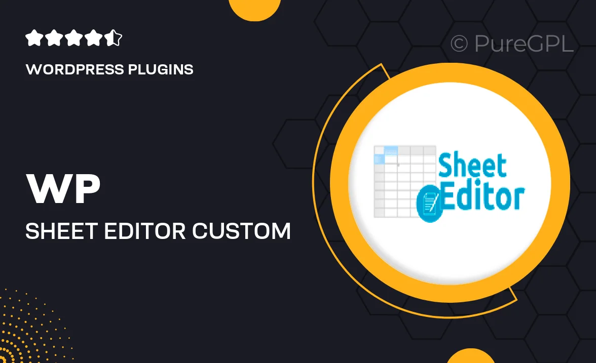 WP Sheet Editor | Custom Tables Pro
