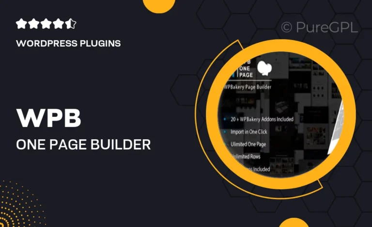 wpb one page builder addons for wpbakery