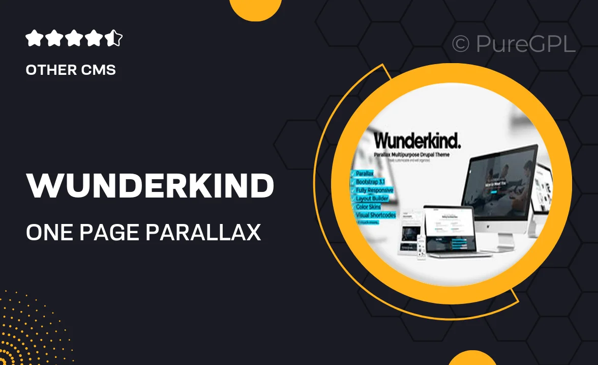 Wunderkind – One Page Parallax Drupal 7 Theme