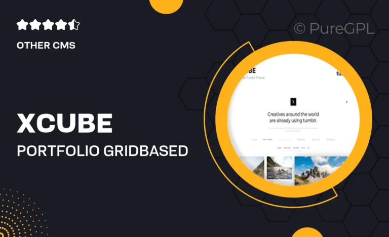 x cube portfolio grid based tumblr theme