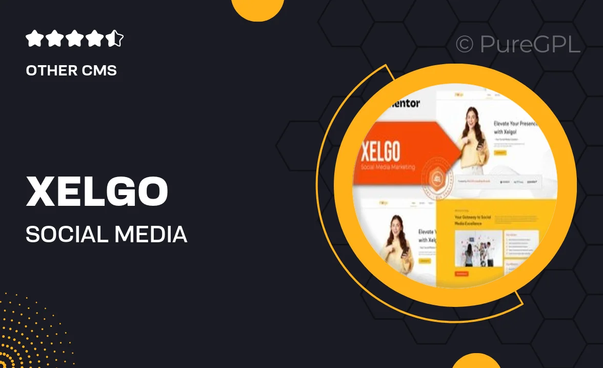 Xelgo – Social Media Marketing Elementor Template Kit