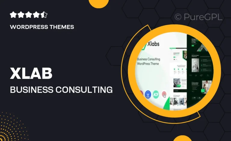 xlab business consulting wordpress theme