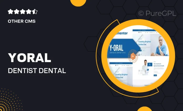 y oral dentist dental clinic elementor template kit