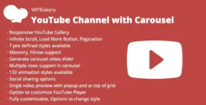 YouTube Channel with Carousel Visual Composer
