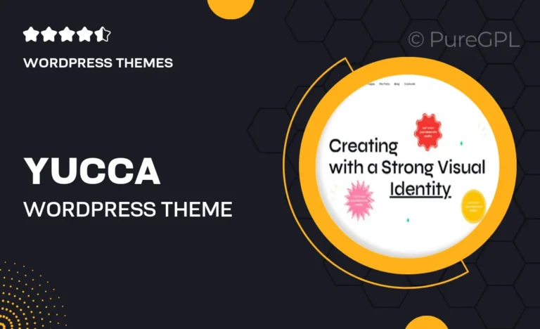 yucca wordpress theme personal portfolio for creatives