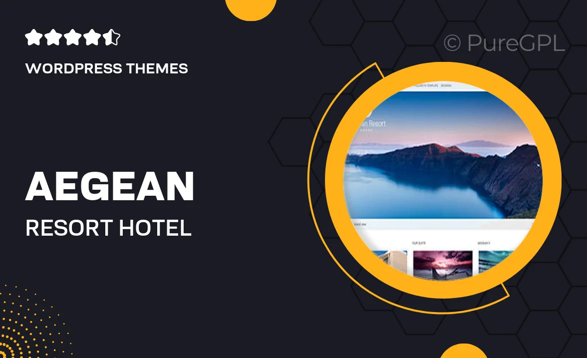 Aegean Resort – Hotel WordPress Theme