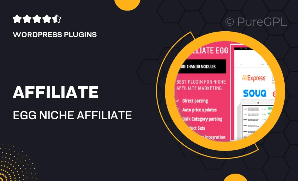 Affiliate Egg – Niche Affiliate Marketing WordPress Plugin feature image