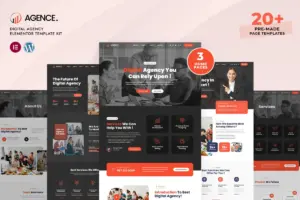 Agence – Digital Agency Elementor Template Kit