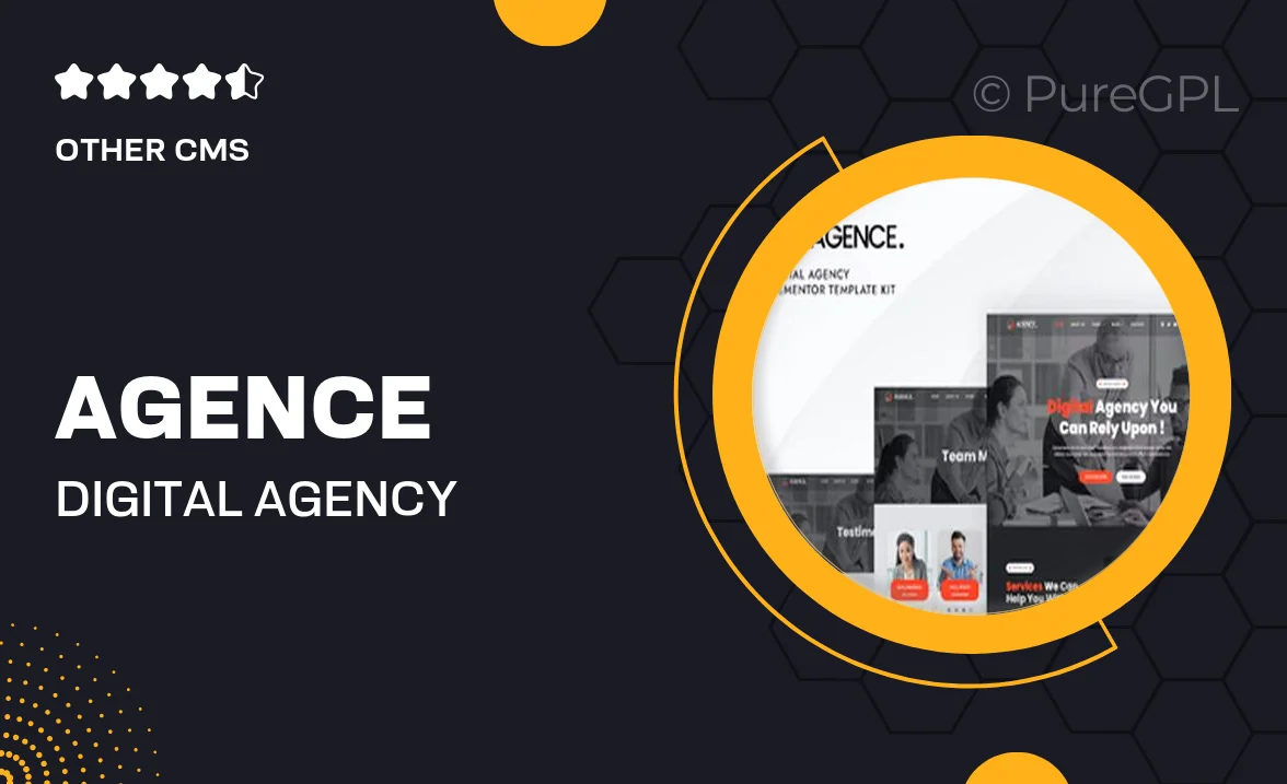 Agence – Digital Agency Elementor Template Kit