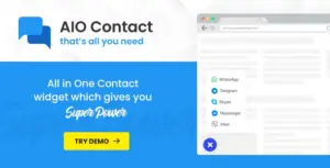 AIO Contact – All in One Contact Widget – Support Button