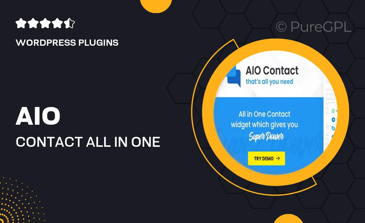 AIO Contact – All in One Contact Widget – Support Button