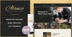 Alanzo | Personal Chef & Wedding Catering Event WordPress Theme
