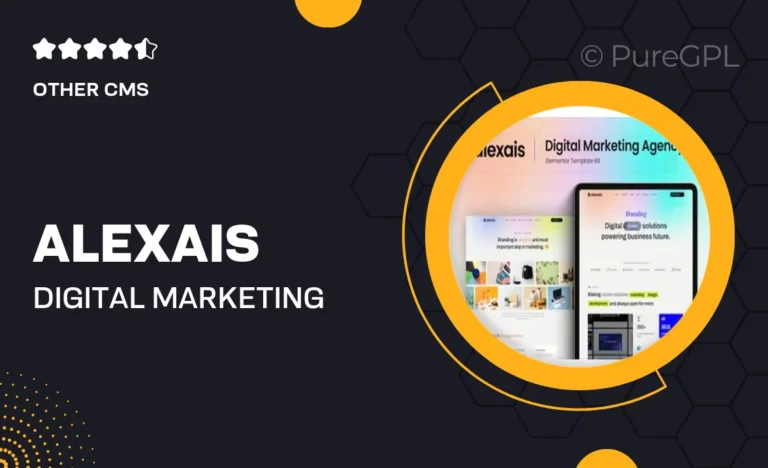 alexais digital marketing agency elementor template kit