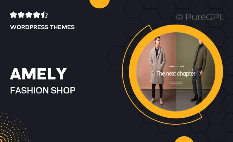 amely fashion shop wordpress theme for woocommerce