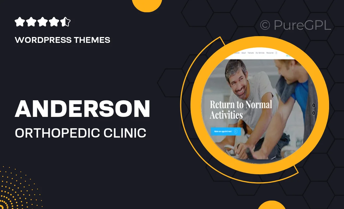 Anderson | Orthopedic Clinic & Medical Center WordPress Theme