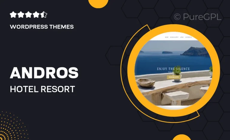 andros hotel resort wordpress theme
