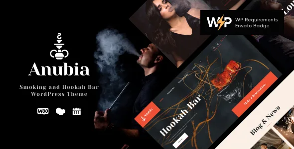 anubia smoking and hookah bar wordpress theme 1