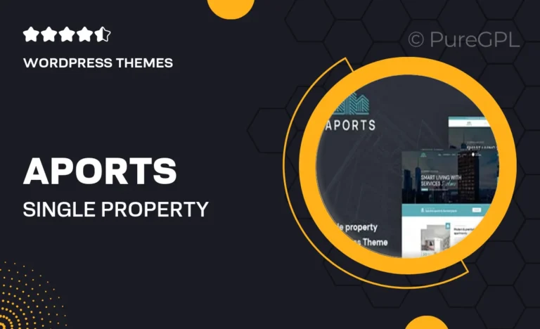 Aports – Single Property WordPress Theme