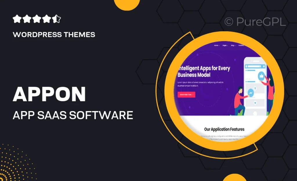 Appon – App & SaaS Software Theme 55 Appon – App & SaaS Software Theme