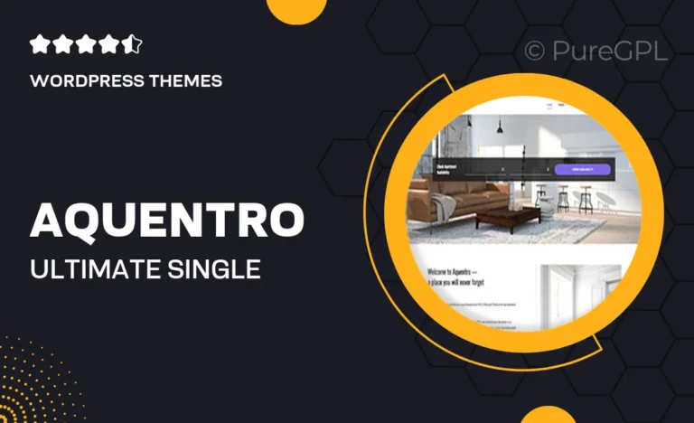 aquentro ultimate single property wordpress theme for your rental