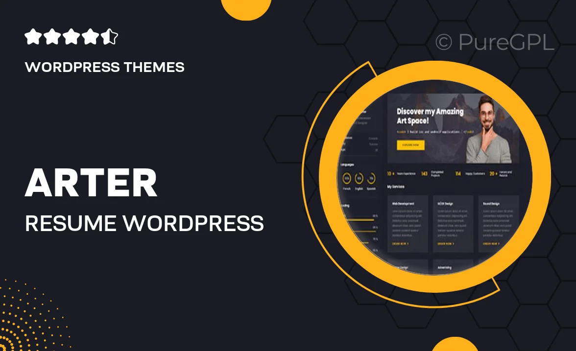 Arter – Resume WordPress Theme