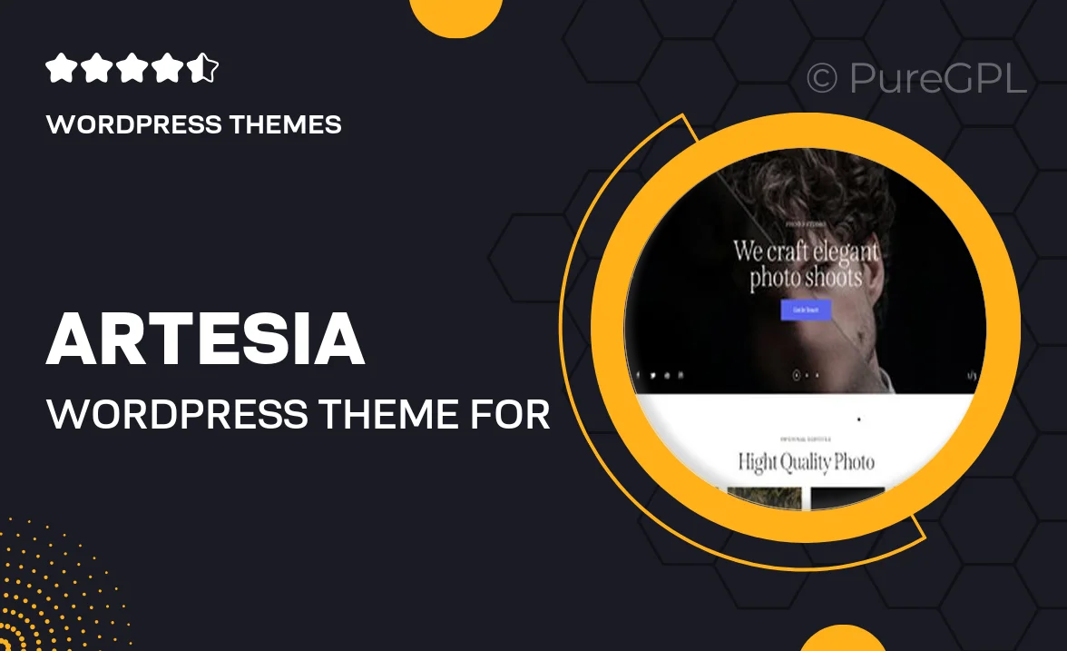 Artesia – WordPress Theme for Creatives