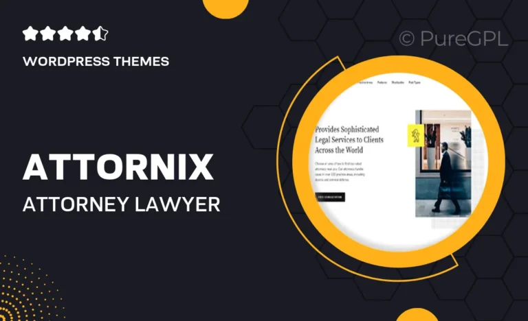 Attornix – Attorney & Lawyer WordPress Theme