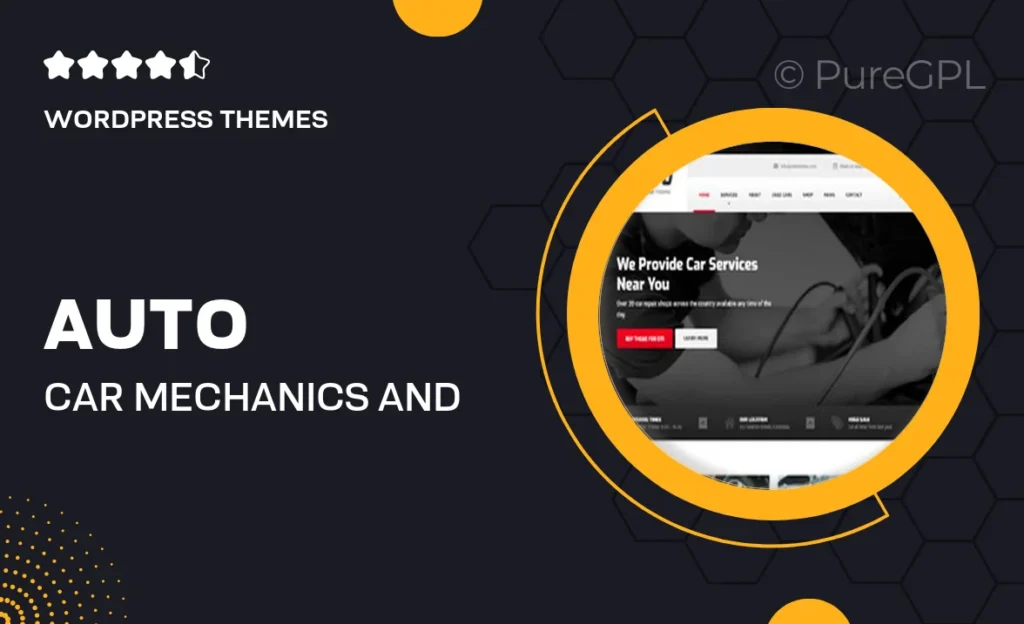 Auto – Car Mechanics and Auto Repair WordPress Theme