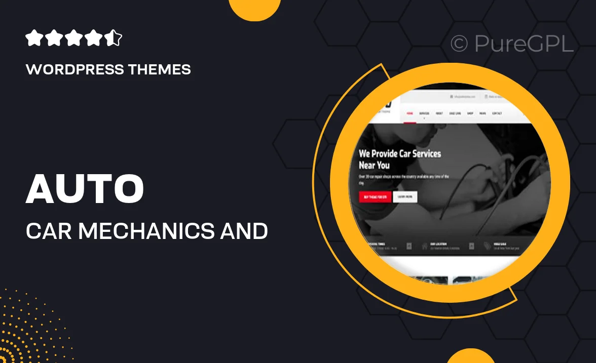 Auto – Car Mechanics and Auto Repair WordPress Theme