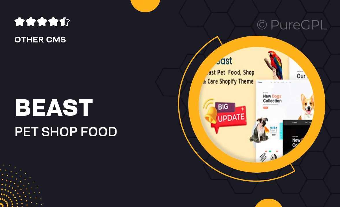 Beast – Pet Shop, Food, Ecommerce & Store Shopify Theme