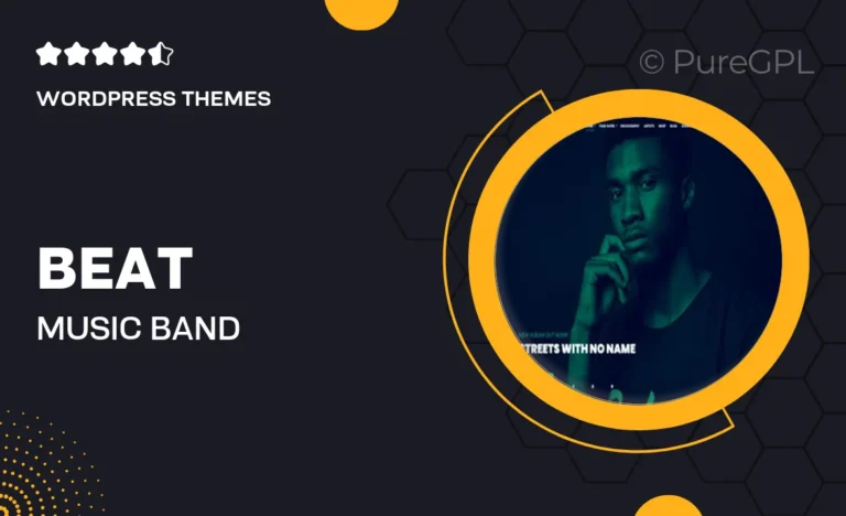 beat music band wordpress theme
