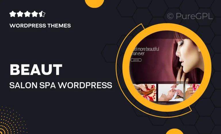beaut salon spa wordpress theme