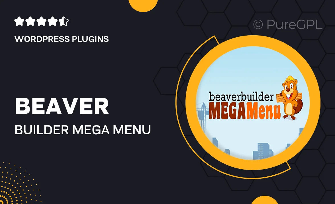 Beaver Builder Mega Menu