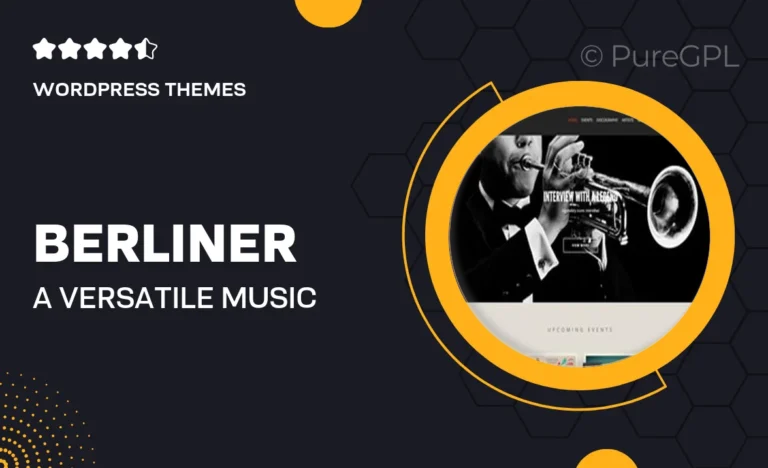 berliner a versatile music wordpress theme