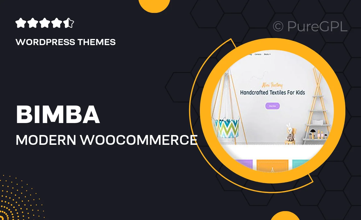 Bimba – Modern WooCommerce Theme for Your Craft Store