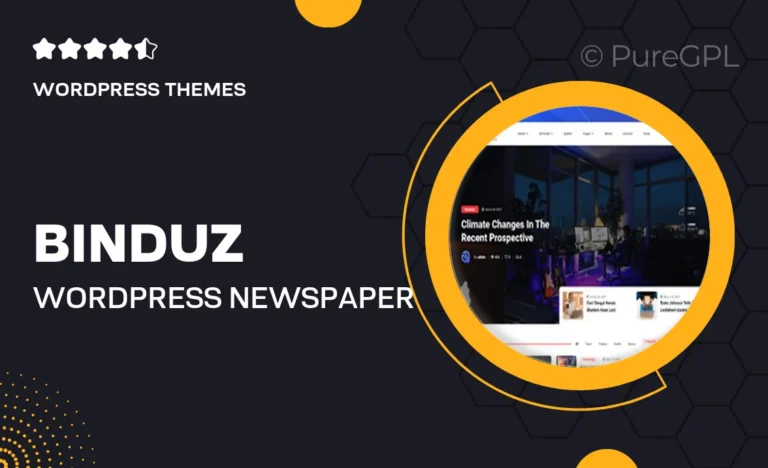 Binduz – WordPress Newspaper News and Magazine
