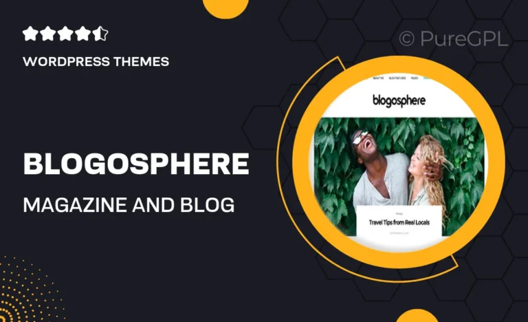blogosphere magazine and blog wordpress theme