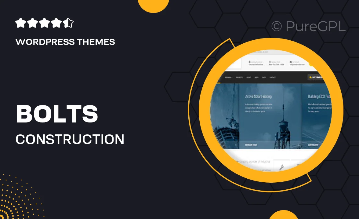 Bolts Construction – Construction, Renovation and Building WordPress Theme