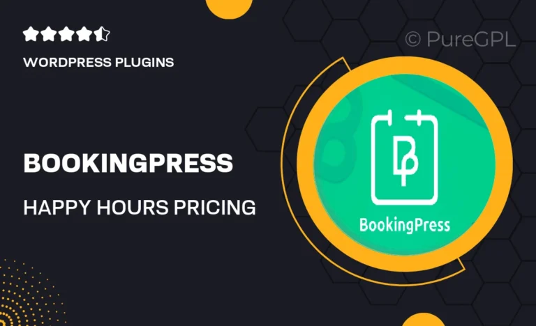 bookingpress happy hours pricing addon