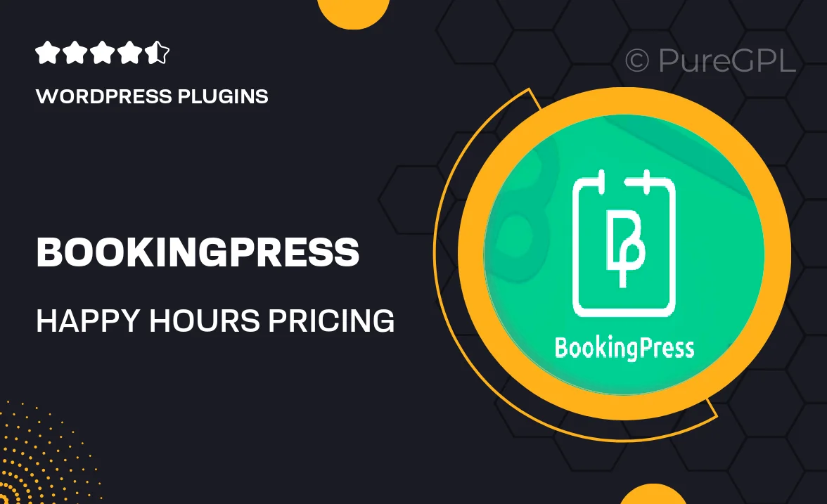 Bookingpress | Happy Hours Pricing Addon